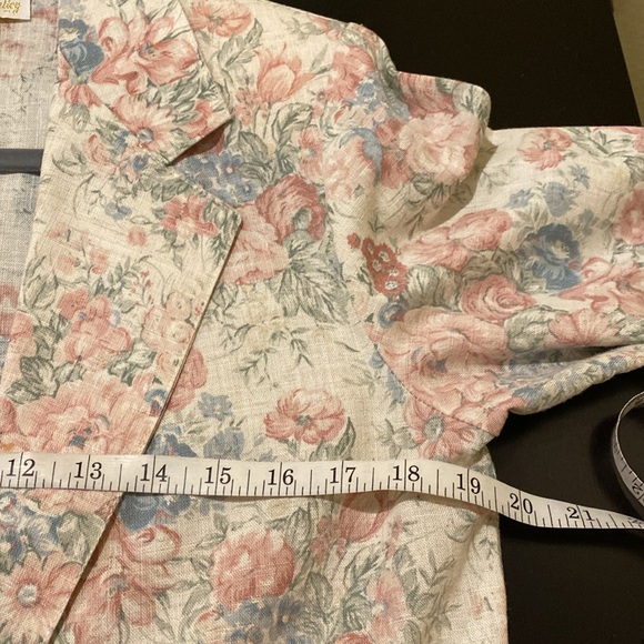 Vintage TR Bentley Blazer, Pastel Floral Size 9/10 - Picture 4 of 6